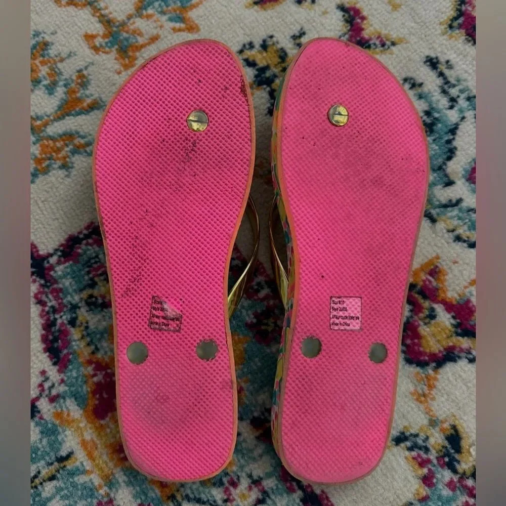 Lilly Pulitzer Flip Flops - Picture 2 of 2